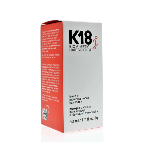 K18 Biomimetic Hairscience Leave-In Molecular Repair Hair Mask 50ml/1.7oz  New
