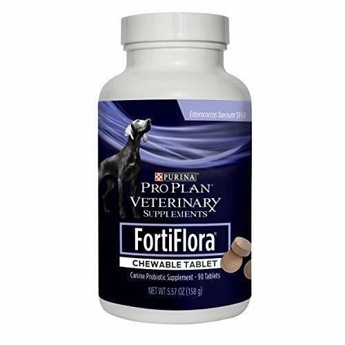 Purina Pro Plan FortiFlora Probiotic Supplements Dog 90 Chewable Tablets