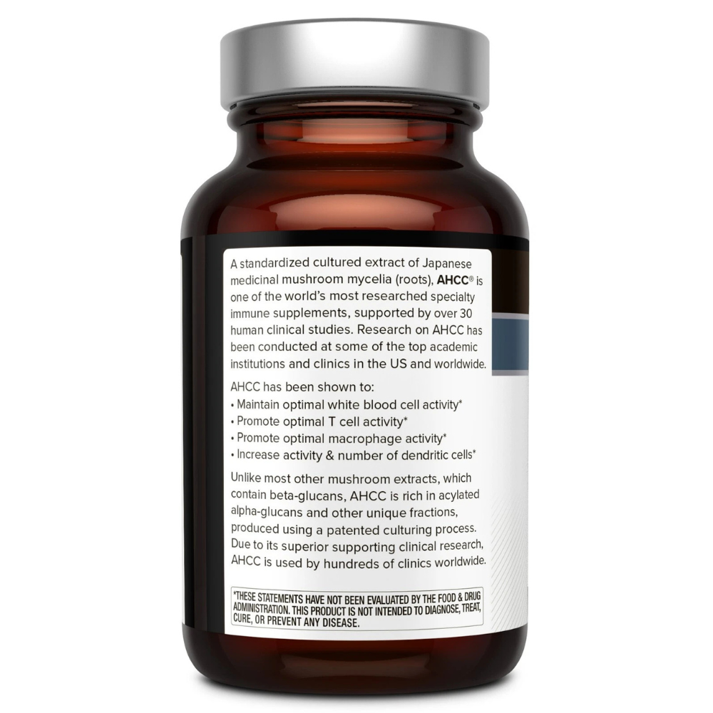 Kinoko Platinum AHCC 750 mg - Immune Supplement - Quality of Life - 60 Count