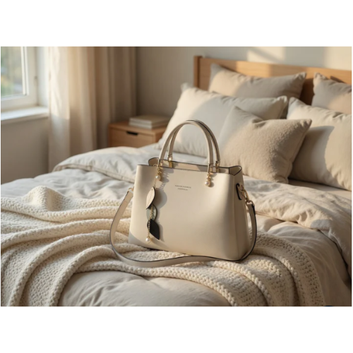 2026 Princess Diana Style Genuine Leather Tote Bag for Women – Large Capacity Light Luxury Crossbody Handbag, Minimalist Everyday Shoulder Bag