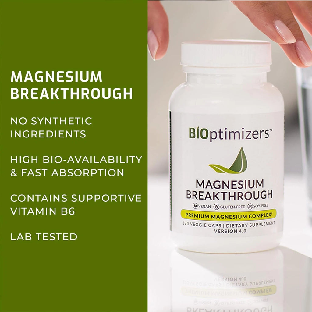 Magnesium Breakthrough Supplement 4.0 - Has 7 Forms of Magnesium: Glycinate, Mal