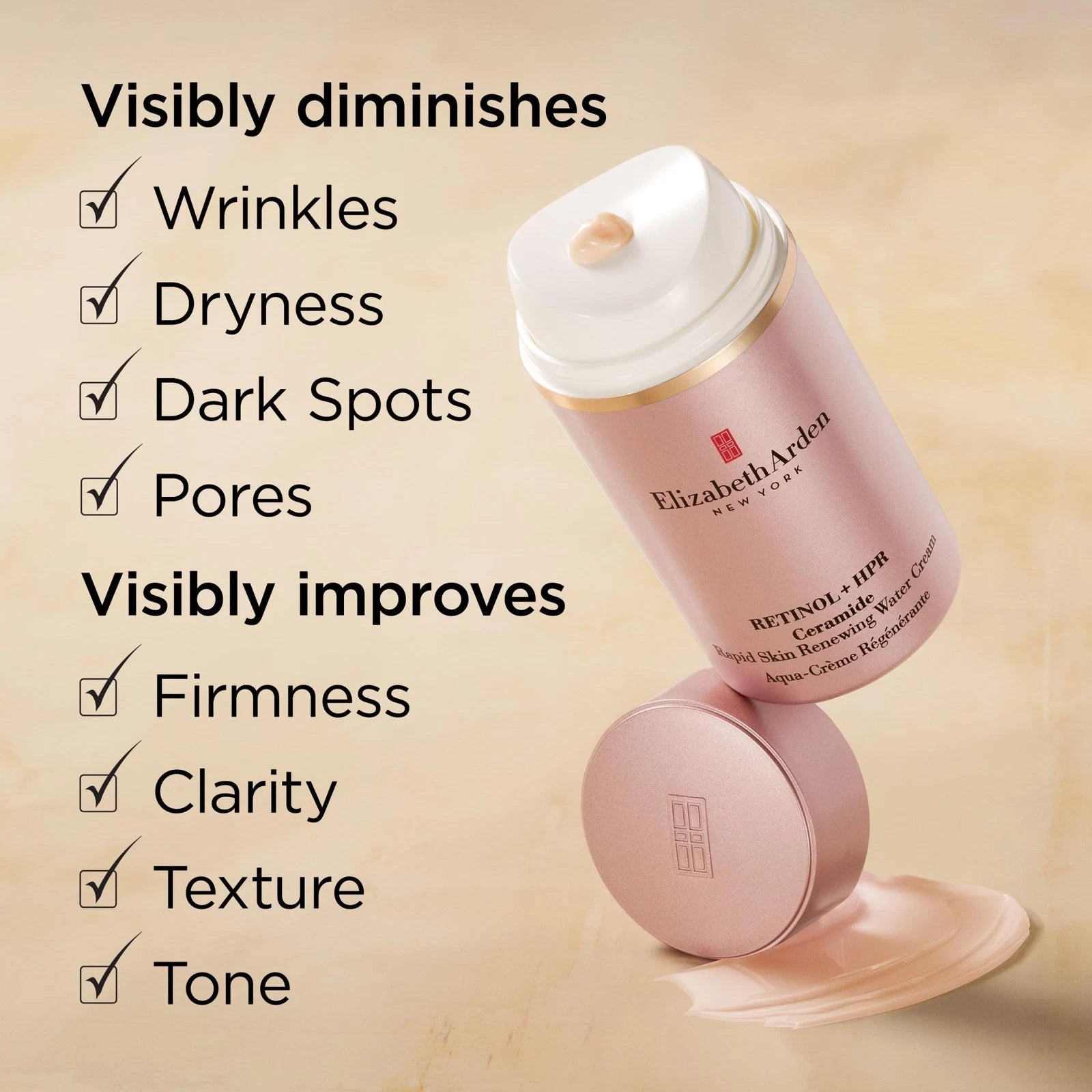 Elizabeth Arden Retinol + HPR Ceramide Rapid Skin Renewing Water Cream Face