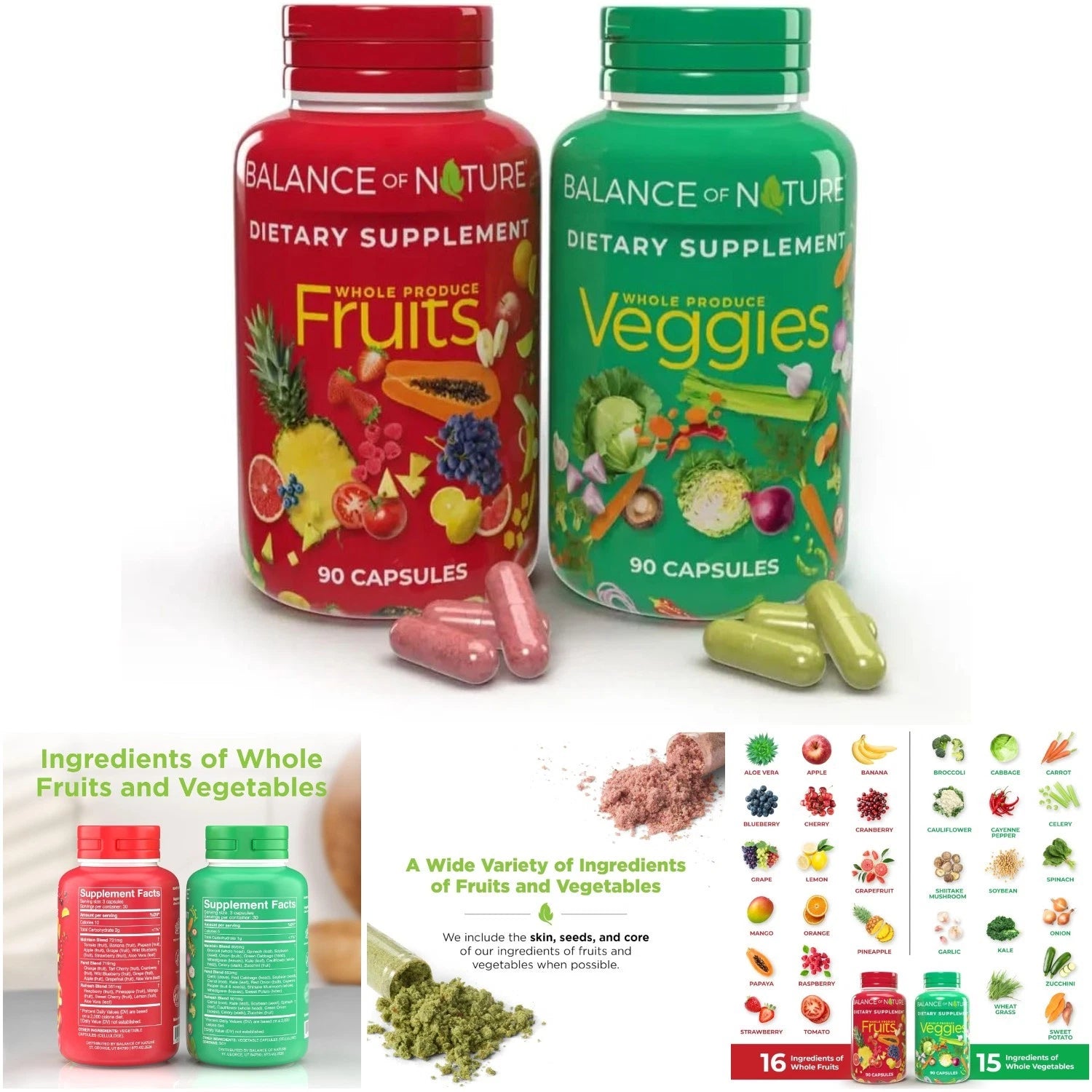 Fruits & Veggies Supplements 90 Capsules